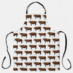 Hereford Bull Pattern Apron