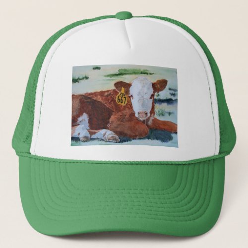 Hereford Calf Trucker Hat