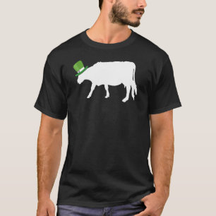 Hereford Cow Leprechaun Irish St Patrick Day T-Shirt
