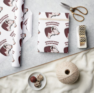 HEREFORD RANCHER WRAPPING PAPER