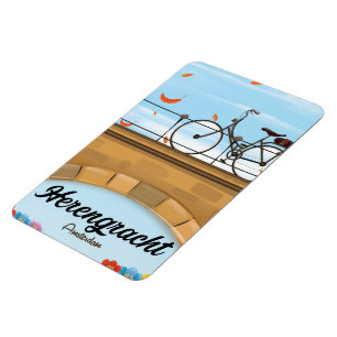 Herengracht Canal Amsterdam Travel poster Magnet