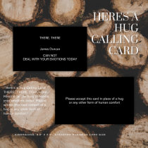 HERES A HUG Calling Card