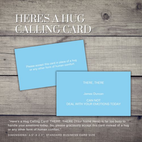 HERES A HUG Calling Card