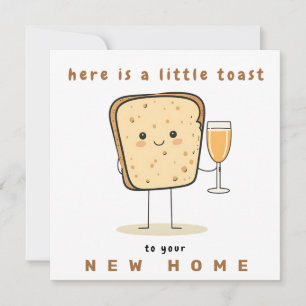Here's a Little Toast to Your New Home Holiday Car Card