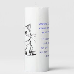 Here's a million dollars pillar candle