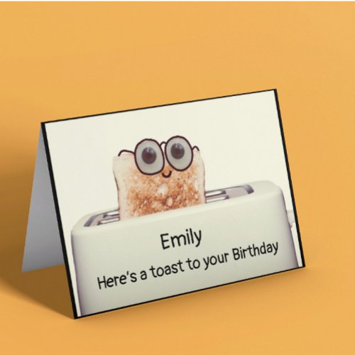 Heres A Toast To Your Birthday Card