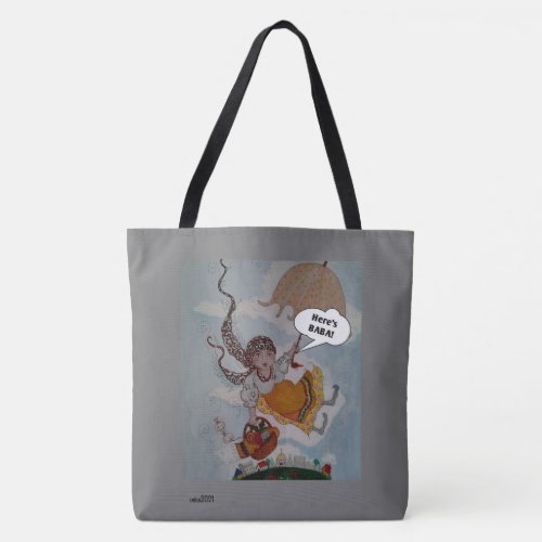 Heres Baba Ukrainian Folk Art Tote Bag