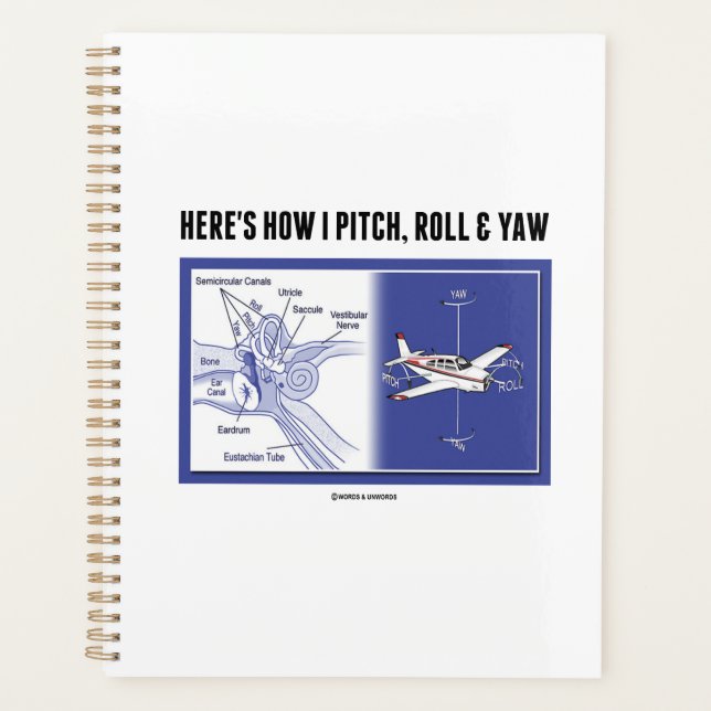 Here's How I Pitch, Roll & Yaw Inner Ear Anatomy Planner (Front)