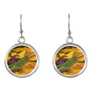 Here's Looking at You - Grasshopper Earrings