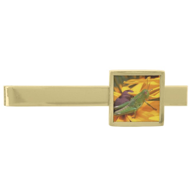 Here's Looking at You - Grasshopper Gold Finish Tie Bar (Front)