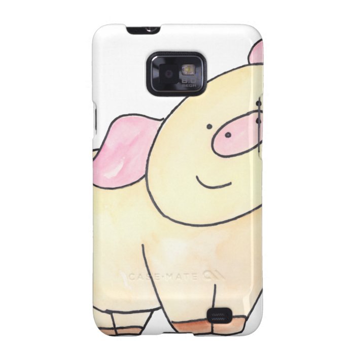 Here's looking at you Pig cutout by Serena Bowman Galaxy SII Case