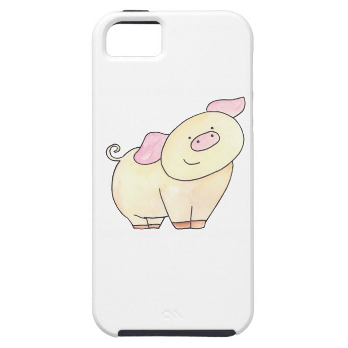 Here's looking at you Pig cutout by Serena Bowman iPhone 5/5S Cases