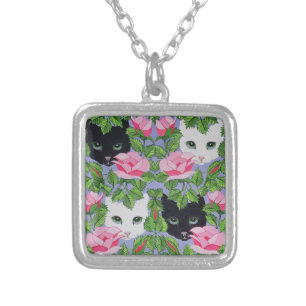 Heres Looking at You Silver Plated Necklace