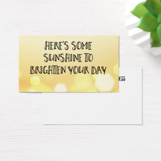 Here's Some Sunshine Acts of Kindness Card (Desk)