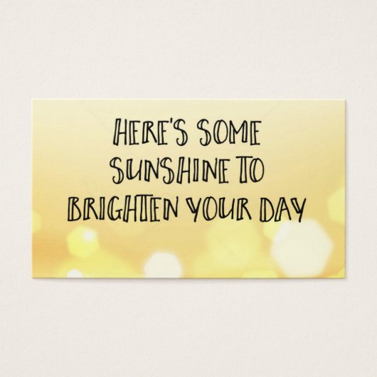 Here's Some Sunshine Acts of Kindness Card (Front)