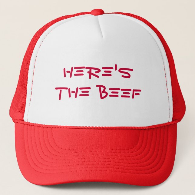 here's the beef trucker hat (Front)