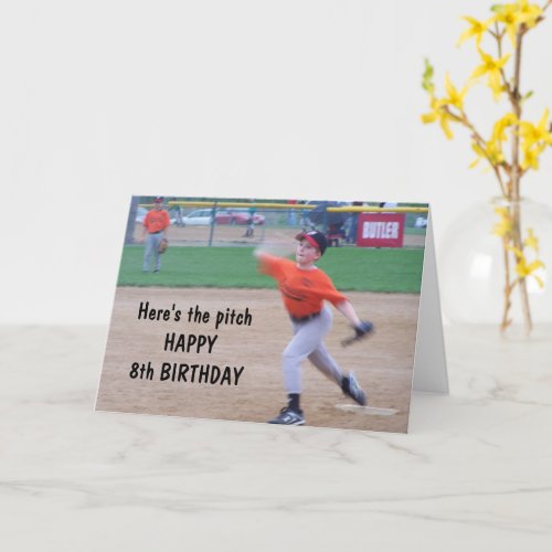 HERES THE PITCH_HAPPY 8th BIRTHDAY CARD