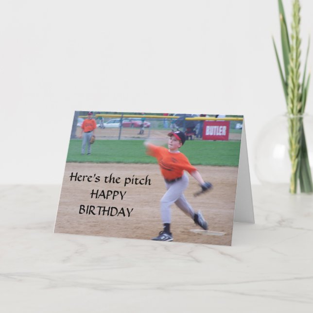 HERE'S THE PITCH-HAPPY BIRTHDAY CARD (Front)