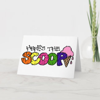 Here's the Scoop Greeting Card