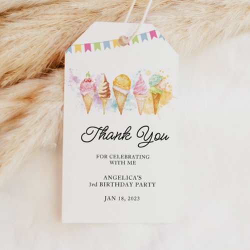 Heres the Scoop Ice Cream Gift Tags