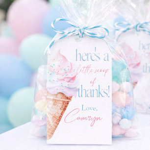 Here's the scoop, Ice Cream Party, Sweet Gift Tags
