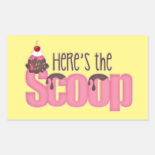 Here's The Scoop Ice cream sticker