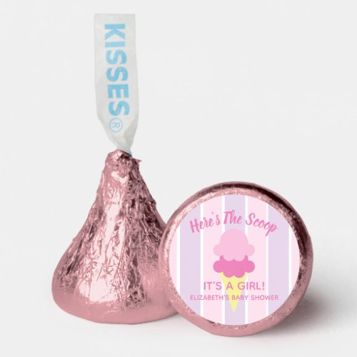 Heres The Scoop Ice Cream Summer Baby Shower Hersheys Kisses