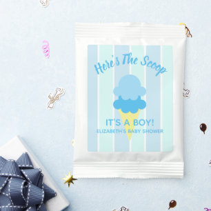 Here's The Scoop Ice Cream Summer Baby Shower Lemonade Drink Mix