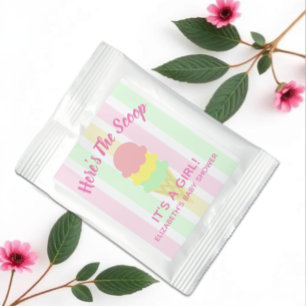 Here's The Scoop Ice Cream Summer Baby Shower Lemonade Drink Mix