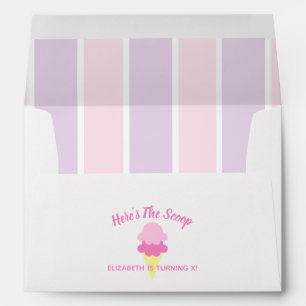 Here's The Scoop Ice Cream Summer Birthday Envelope