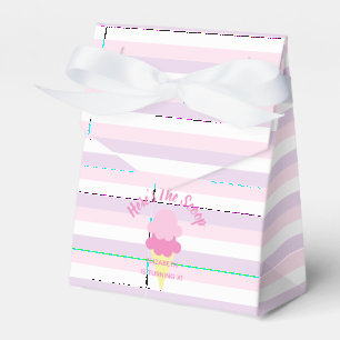 Here's The Scoop Ice Cream Summer Birthday Favor Boxes