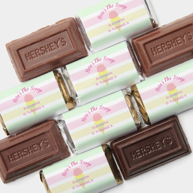 Here's The Scoop Ice Cream Summer Birthday Hershey's Miniatures (Assorted)