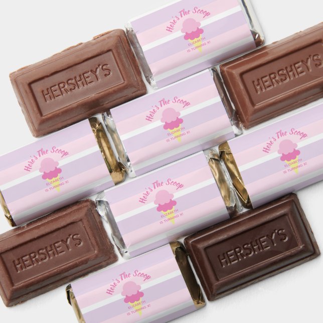 Here's The Scoop Ice Cream Summer Birthday Hershey's Miniatures (Assorted)
