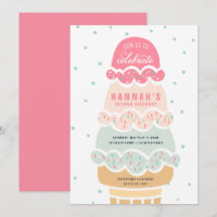 Here's the Scoop Pink Ice Cream Birthday Invite