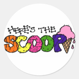 Here's the Scoop Stickers
