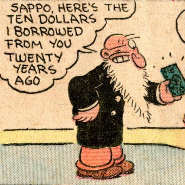 "Here's the Ten Dollars I Owe You" Tote Bag (Creator Uploaded)