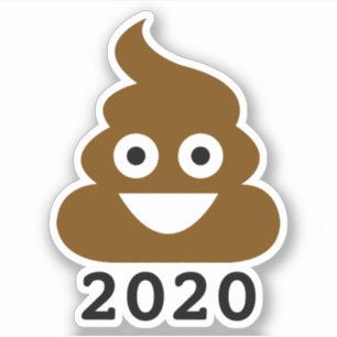 Here's To A Better Next Year   Poo Year 2020 Sticker