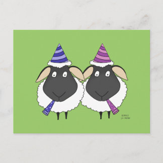 Here's Two Ewe Congratulations Postcard