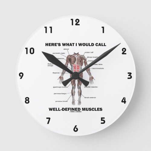 Heres What I Would Call Well_Defined Muscles Round Clock