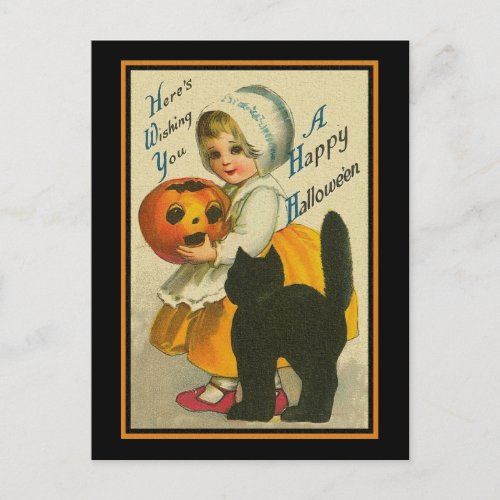 Heres Wishing You A Happy Halloween Postcard