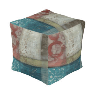Heritage Abstract I Pouf
