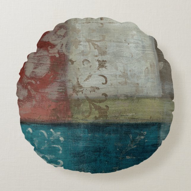 Heritage Abstract I Round Pillow (Front)