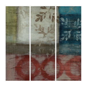 Heritage Abstract II Triptych