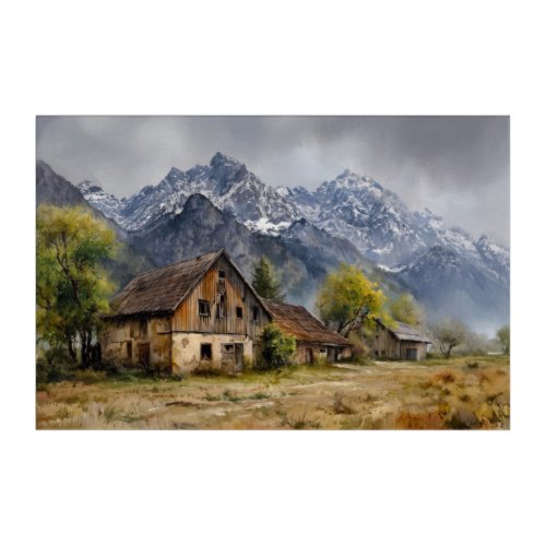 Heritage Beneath the Peaks Acrylic Print