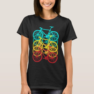 Heritage Bikes Colorful Classics  Bicycles Fans T-Shirt