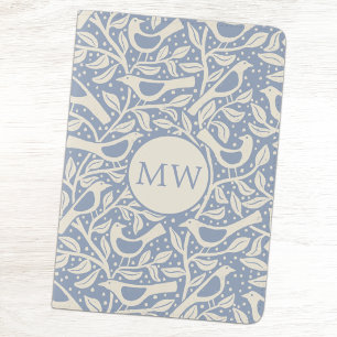 Heritage Birds Monogram Passport Holder
