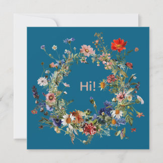 Heritage Botanical Wreath Stationery Set Note Card