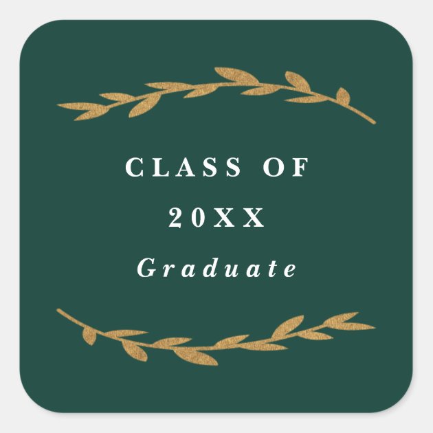 Heritage Branch Faux Foil Graduation Sticker