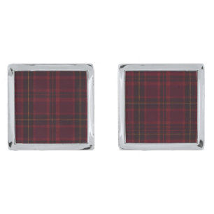 Heritage Burgundy Plaid Cufflinks
