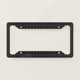 Heritage Burgundy Tartan Plaid Luxury Old Money License Plate Frame
